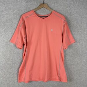 Coolibar Shirt Mens XXL Orange UPF 50 Sun Protection Outdoor